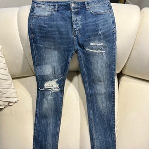 Ksubi Van Wrinkle Rage Ripped 098 Denim Size 36